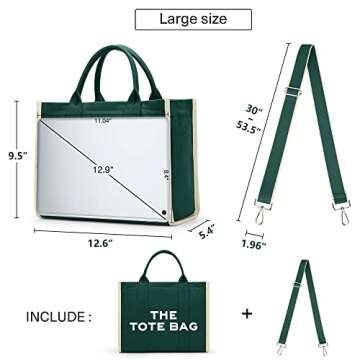 Versatile Canvas Tote Bag for Women - Stylish and Practical