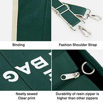 Stylish Canvas Tote Bag for Women - Versatile Design