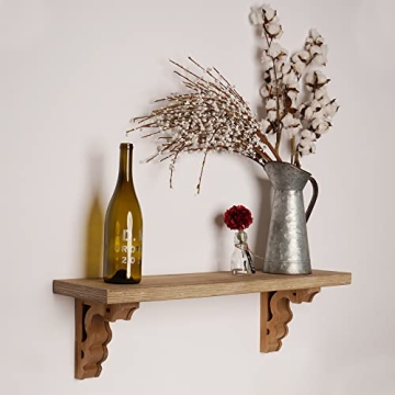 Rustic Distressed Wood Corbels for Farmhouse Decor