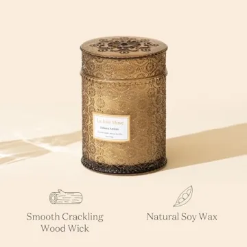 Luxurious Amber Candle by La Jolie Muse | 90-hour Burn