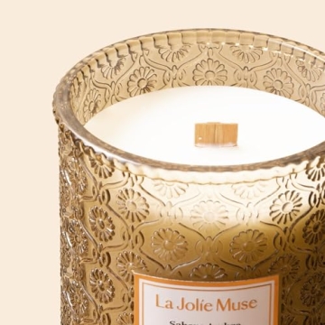 Luxurious Amber Candle by La Jolie Muse | 90-hour Burn