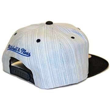 Mitchell & Ness Texture Stripe Denim New York Knicks Blue Snapback