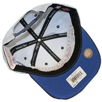 Mitchell & Ness Texture Stripe Denim New York Knicks Blue Snapback