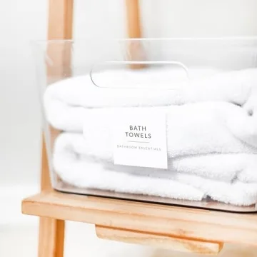Minimalist Waterproof Bathroom Labels for Organizing