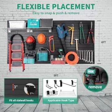 Durable Slatwall Panels for Garage Organization Solutions