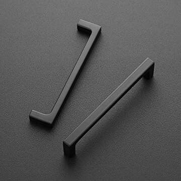 Ravinte 35 Pack 5 Inch Matte Black Kitchen Cabinet Pulls