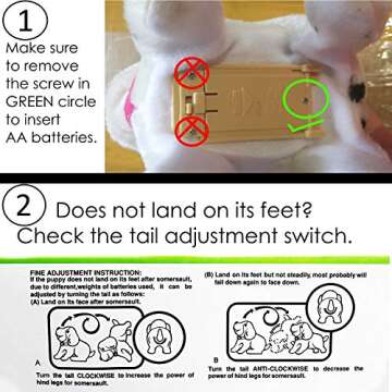 Haktoys Flip Over Puppy Toy for Kids Who Love Pets