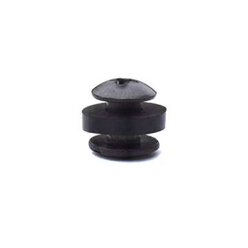 Black Chicago Screws, 72 Assorted Pieces of 1/4 & 3/8 Inch - for DIY Kydex and Leather Gun Holsters/Clips and Knife Sheaths, Includes Phillips Truss Heads + Open Slotted Fasteners + Rubber Washers