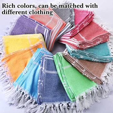 Mixweer 12 Pack Turkish Beach Towels Set Quick Dry Lightweight