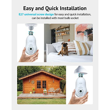 LaView 4MP Bulb Security Cameras - 2 Pack