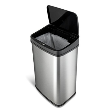 Ninestars Automatic Touchless Motion Sensor Trash Can 13 Gal