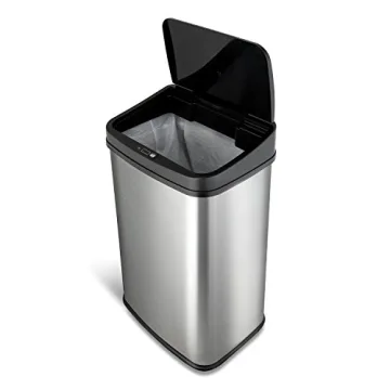 Ninestars Automatic Touchless Motion Sensor Trash Can 13 Gal