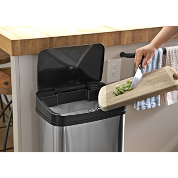 Ninestars Automatic Touchless Motion Sensor Trash Can 13 Gal