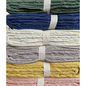 Organic Cotton Knit Baby Blanket in Juniper Green