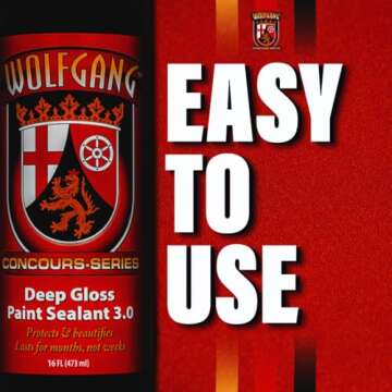 Wolfgang Deep Gloss Paint Sealant 16 fl oz – Intense Gloss & Durable Protection – Easy to Apply – Hydrophobic, Long Lasting (WG-5500)