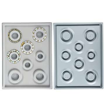 ChuLian 3Pack Beading Boards Flocked Bracelet Design Board Beading Jewelry Organizer Beading Trays f...