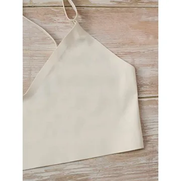 MakeMeChic Women's 4 Pack Seamless No Show Bra Set