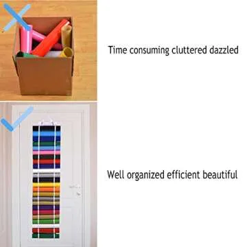 QXSMAHP Vinyl Storage Organizer for Crafting Needs