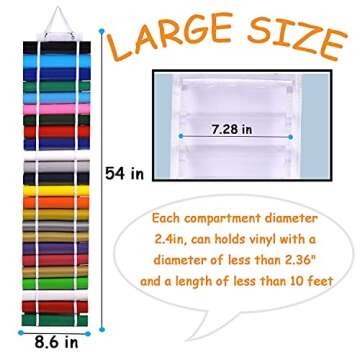 QXSMAHP Vinyl Storage Organizer for Crafting Needs