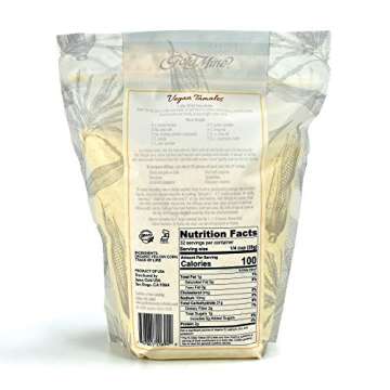 Gold Mine Yellow Corn Masa Harina - USDA Organic - Macrobiotic, Vegan, Kosher and Gluten Free Flour for Healthy Mexican Dishes - 2 LBS
