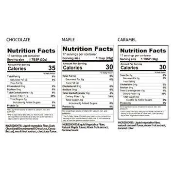 ChocZero Maple, Chocolate & Caramel Syrup Set - Sugar Free