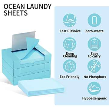 MOREi Ocean Laundry Detergent Sheets - Eco-Friendly & Travel-Friendly