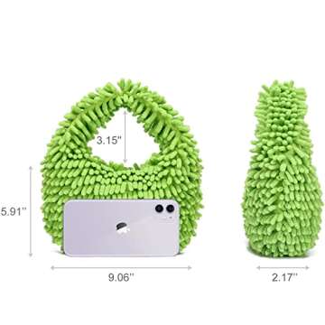 Trendy CATMICOO Y2K Fuzzy Purse for Women