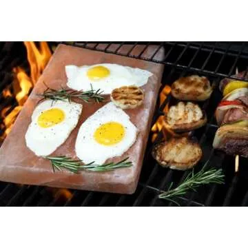 Spantik Himalayan Salt Block Cooking Plate 12 x 8 x 1.5 Inch for Cooking Grilling Cutting and Serving Food Grade Rock Salt Stone Unique Gifts for Smoker Griller Men Women Fathers & Cooks