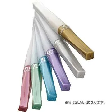 Kuretake Zig Fude Brush Pen in Silver for Artistry