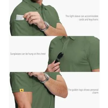 ZITY 5 Pack Men's Polo Shirt - Short Sleeve Sports Golf Tennis T-Shirt