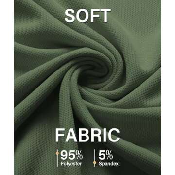 ZITY 5 Pack Mens Polo Shirt Short Sleeve Sports Golf Tennis T-Shirt Moisture-Wicking Summer Shirts