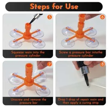 LOMEEN Windshield Repair Kit 2 Pack for Easy Glass Repairs