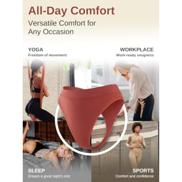 Linccure Seamless Thongs 5-Pack for Women