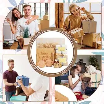 House Warming Gifts New Home,Housewarming Gift,Housewarming Gifts for New House,New Home Gifts for Home,Home Sweet Home Bamboo Serving Board Candle for Couple Women Men