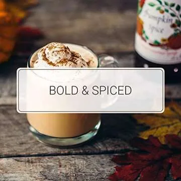 Monin - Pumpkin Spice Syrup, Hints of Nutmeg and Cinnamon, Natural Flavors, Great for Lattes, Mochas, Steamers, Teas, Ciders and Dessert Cocktails, Non-GMO, Gluten-Free (750 ml)