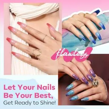 modelones Color Changing Nail Polish Set, 6 Colors Winter Pink Blue Purple Orange Neon Mood Temperature Change Ombre Quick Dry Mini Nail Polish Manicure DIY Nail Art Salon Valentine's Gift