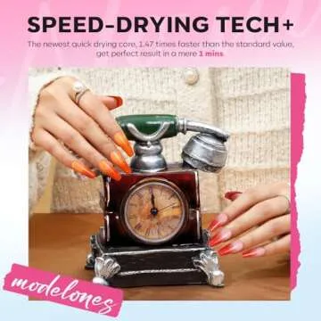 modelones Color Changing Nail Polish Set, 6 Colors Winter Pink Blue Purple Orange Neon Mood Temperature Change Ombre Quick Dry Mini Nail Polish Manicure DIY Nail Art Salon Valentine's Gift