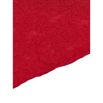 REORIA Women's Lace Basic Tops for Women Halter Sexy Going Out Tank Crop Y2K Fashion Summer Top 2025 Trendy Red Small