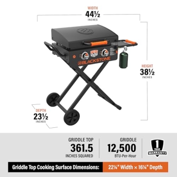 Versatile Blackstone 22" Portable Griddle - Perfect for Outdoor Cooking