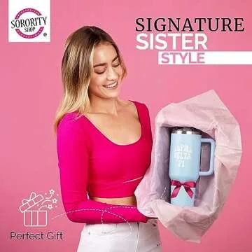 Alpha Delta Pi 40oz Tumbler - Stylish Sorority Drinkware