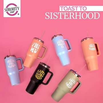 Alpha Delta Pi 40oz Tumbler - Stylish Sorority Drinkware