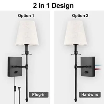 Stylish Dimmable Wall Sconces - Perfect for Any Room