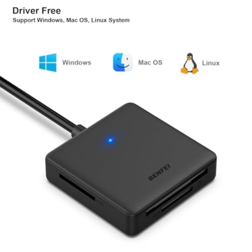 BENFEI 4in1 USB Card Reader for Fast Data Transfer
