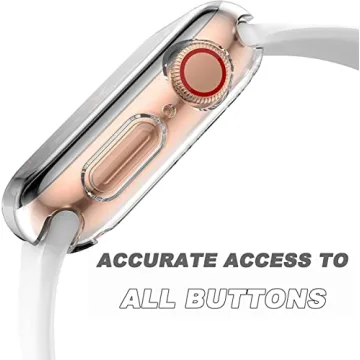 Langboom Transparent Case for Apple Watch 9 8 7 45mm