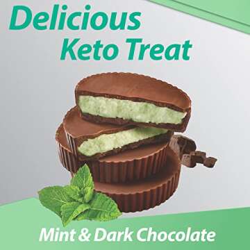 Keto Science Delicious and Creamy Fat Cups, Contains MCTs & Coconut Oil, 8 Functional Fats, 1 Gram of Net Carbs, Chocolate Mint, Multi, 14 Count