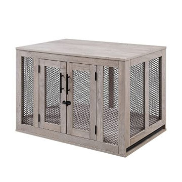 Unipaws Furniture-Style Dog Crate for Medium Breeds