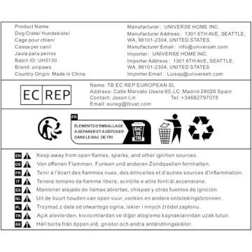 Unipaws Furniture-Style Dog Crate for Medium Breeds
