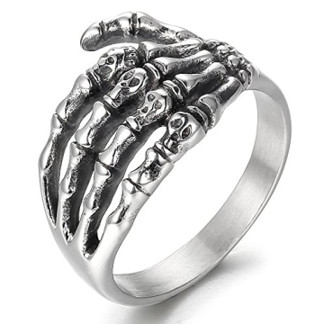 FIBO STEEL Skull Ring for Men and Women - Gothic Style