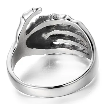 FIBO STEEL Skull Ring for Men and Women - Gothic Style