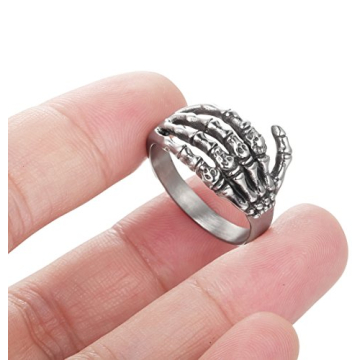 FIBO STEEL Skull Ring for Men and Women - Gothic Style